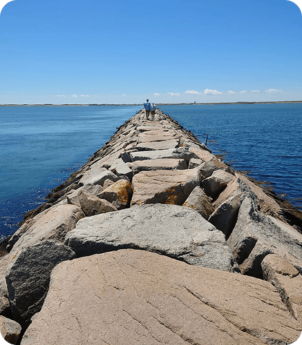 Provincetown breakwater jetty